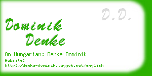 dominik denke business card